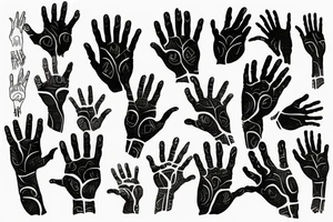 Hand reaching out of water tattoo idea