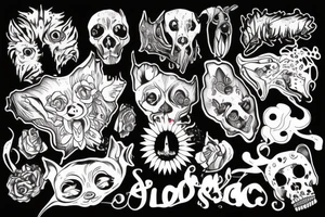 Black dog tattoo idea