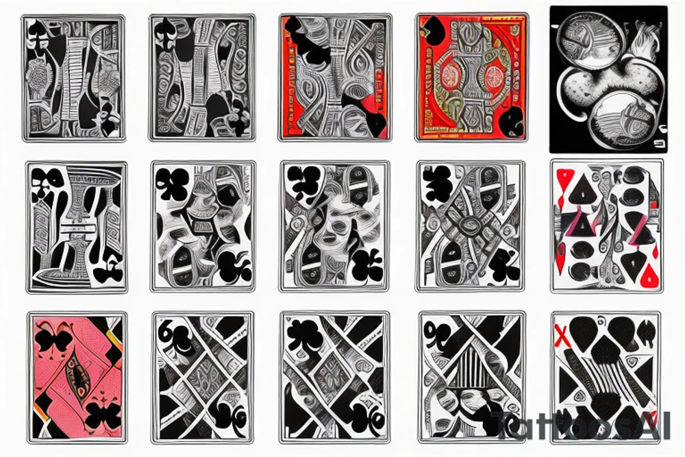 Playing Cards, Chips, Dice tattoo idea