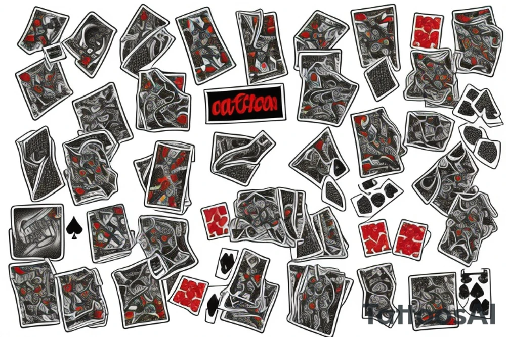 Playing Cards, Chips, Dice tattoo idea