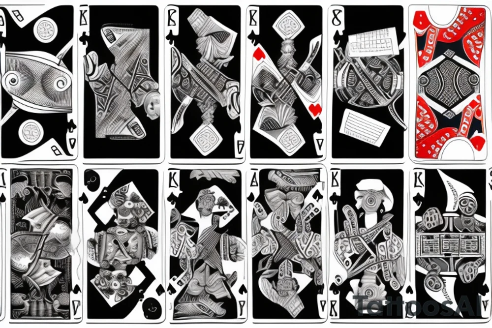 Playing Cards, Chips, Dice tattoo idea