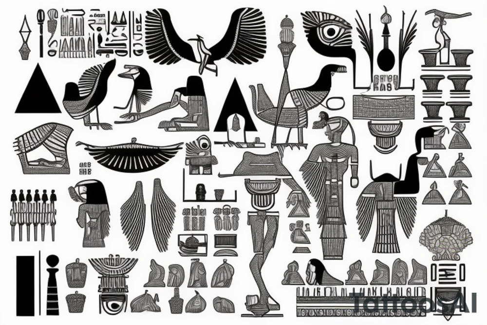 egypt goods tattoo idea