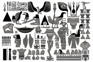 egypt goods tattoo idea