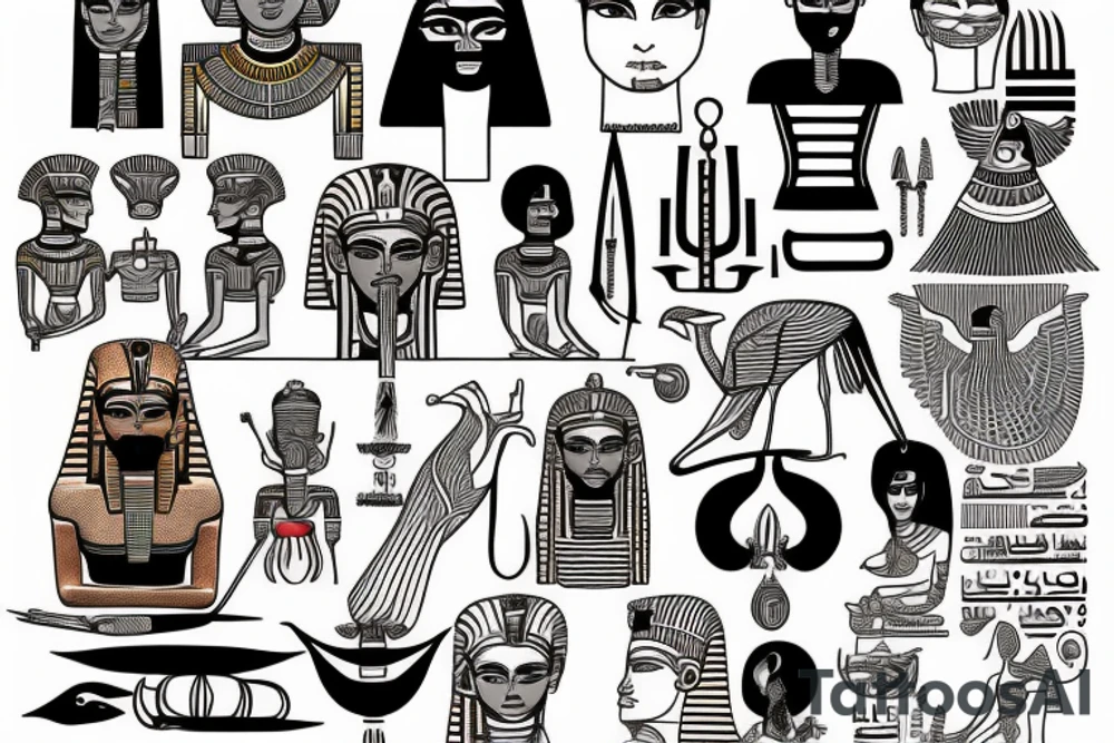 egypt goods tattoo idea