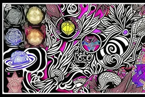 psychedelic tattoo idea