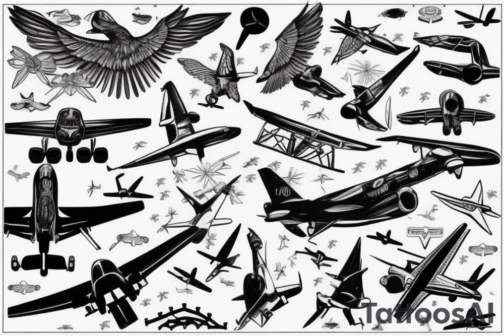 taking flight while staying anchored, aviation tattoo idea taking flight while staying anchored, aviation tattoo idea
