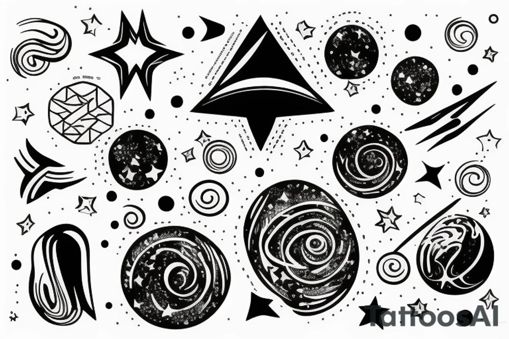 galaxy tattoo idea