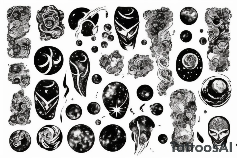 galaxy tattoo idea