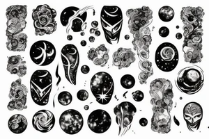 galaxy tattoo idea