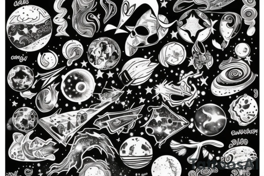 galaxy tattoo idea