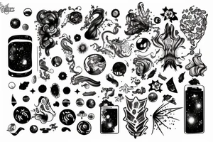 galaxy tattoo idea
