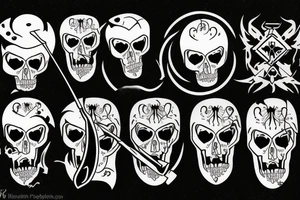 broken clock grim reaper tattoo idea