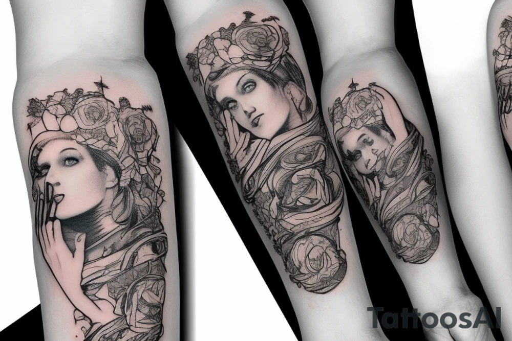 USA Arm Sleeve tattoo idea