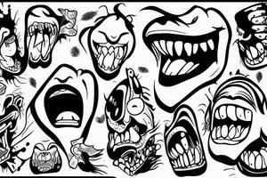 Person screaming FUCK Local tattoo idea