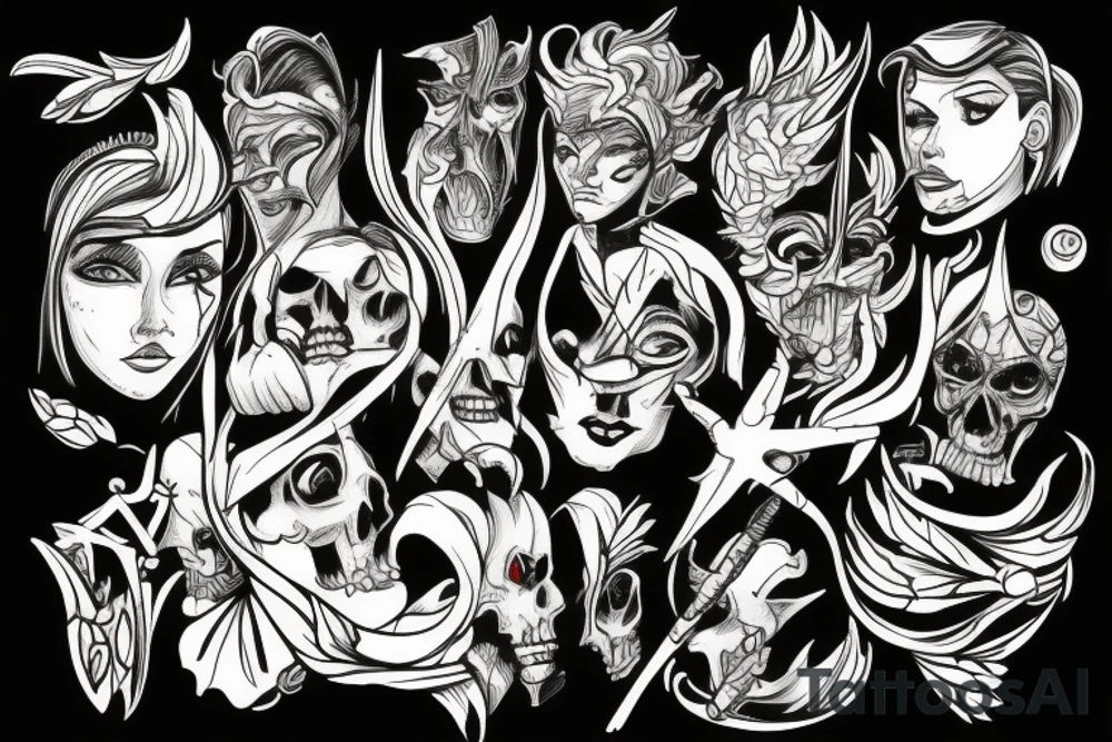 broken sword tattoo idea