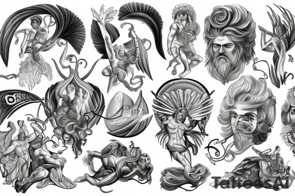 The Greek Gods tattoo idea