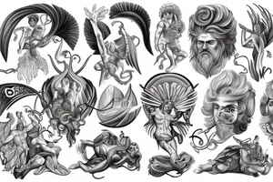 The Greek Gods tattoo idea