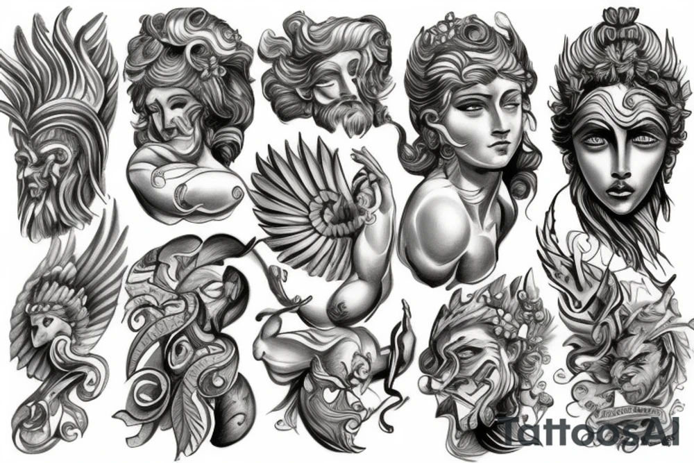 The Greek Gods tattoo idea