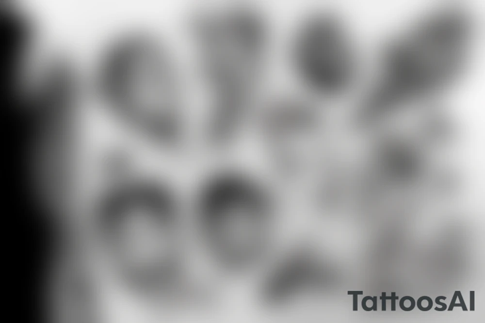 a boy being lifted into the sky tattoo idea