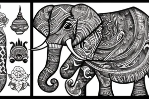 elephant tattoo idea