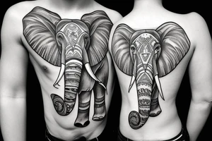 elephant tattoo idea
