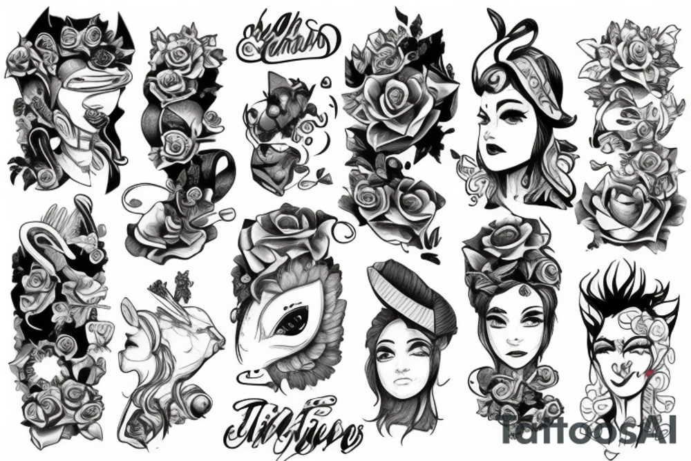 Thoughts and character tattoo idea