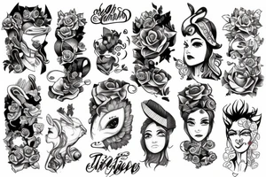 Thoughts and character tattoo idea