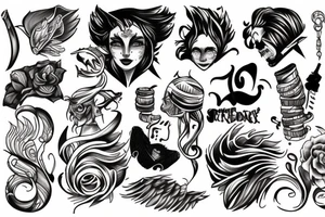 Thoughts and character tattoo idea