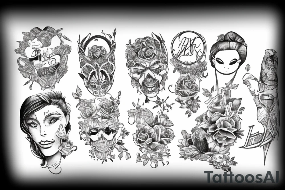 Thoughts and character tattoo idea