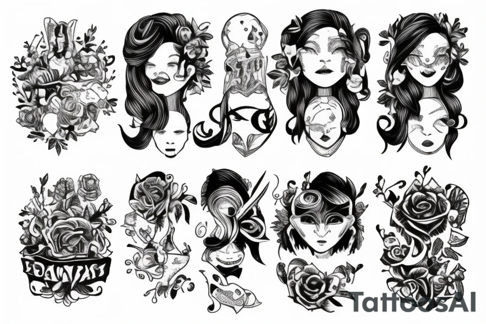 Thoughts and character tattoo idea