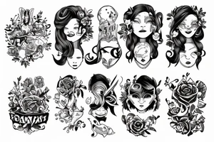 Thoughts and character tattoo idea