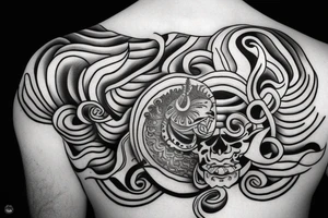 Shiva , calm ocean , tennis , computer . , om tattoo idea