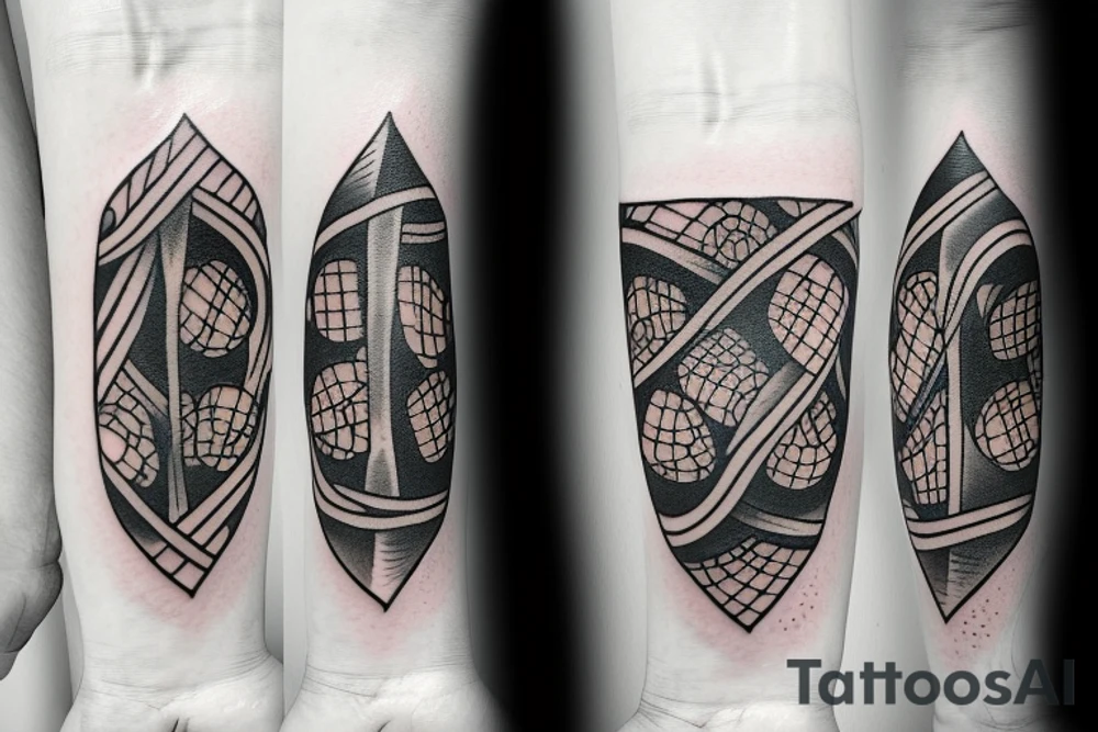 The number 4 with the spade tattoo idea