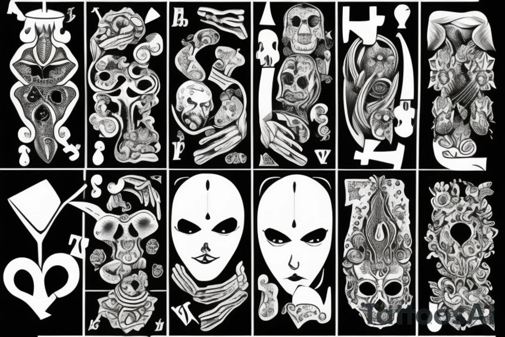 4 in spade tattoo idea