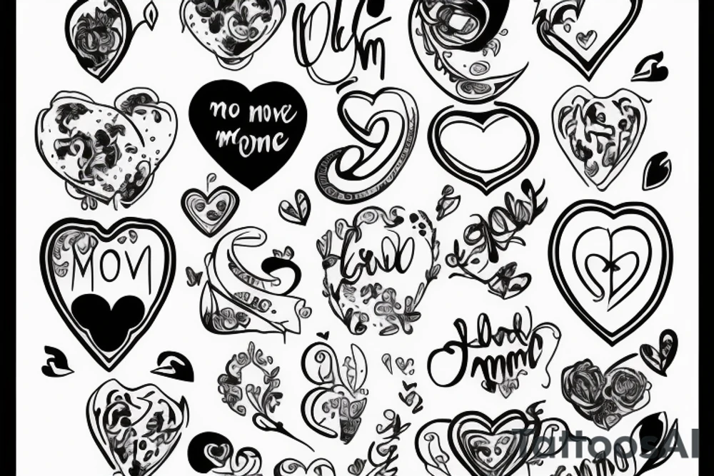 Love to mom tattoo idea