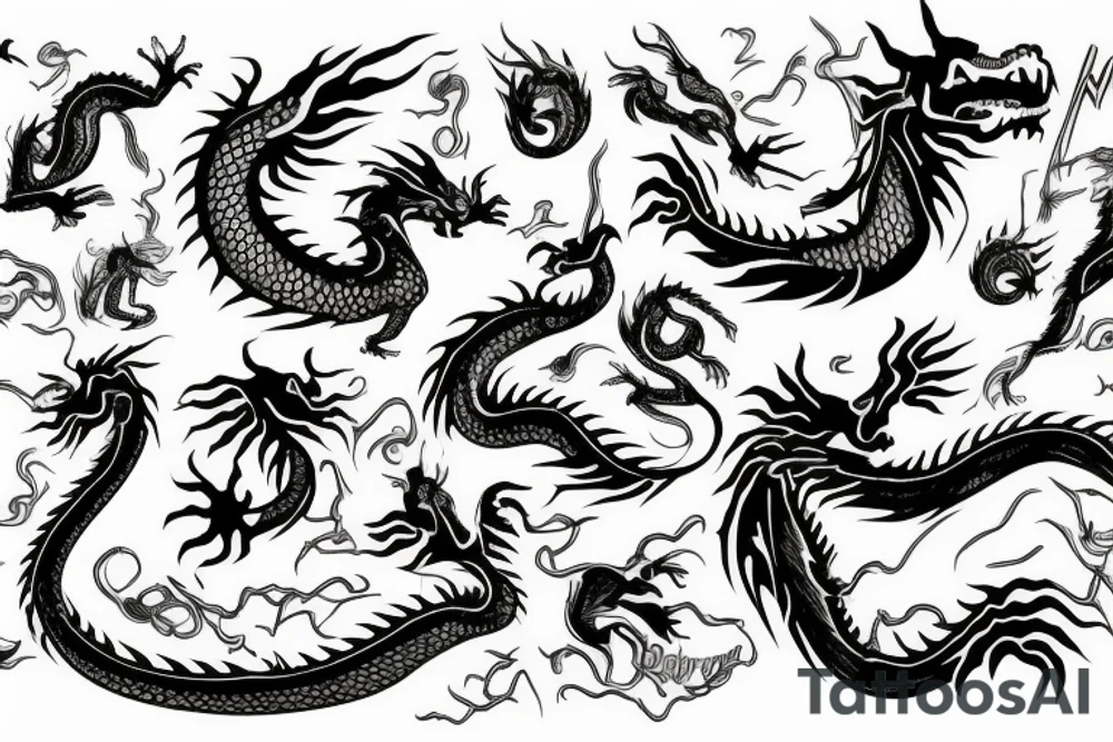 Dragon tattoo idea