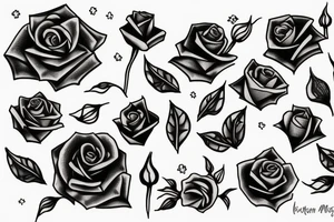 dancing in the moonlight, rose tattoo idea