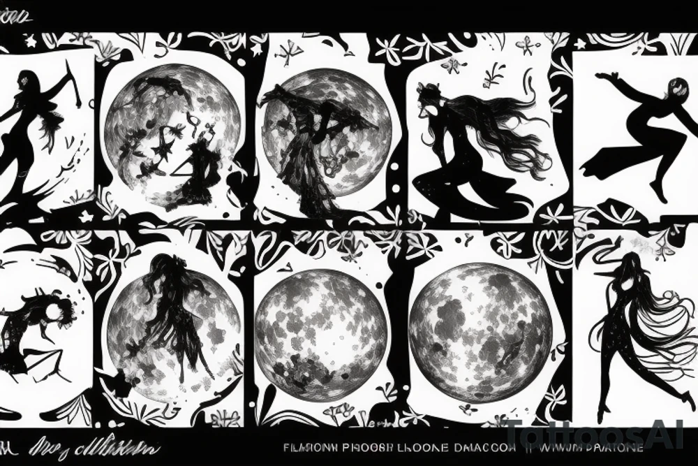 dancing in the moonlight tattoo idea