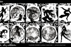 dancing in the moonlight tattoo idea