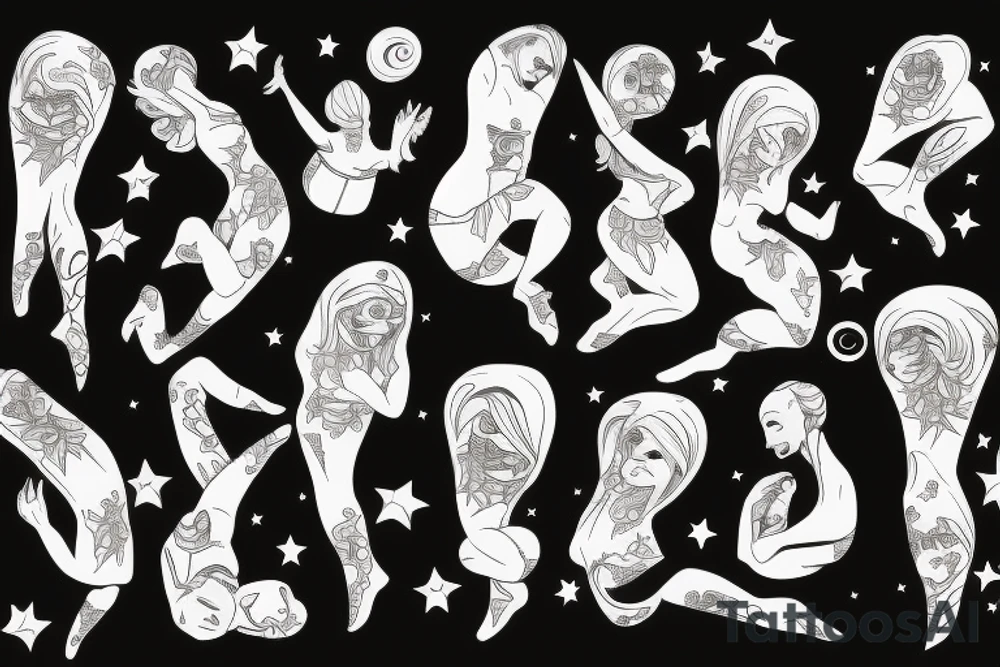 dancing in the moonlight tattoo idea