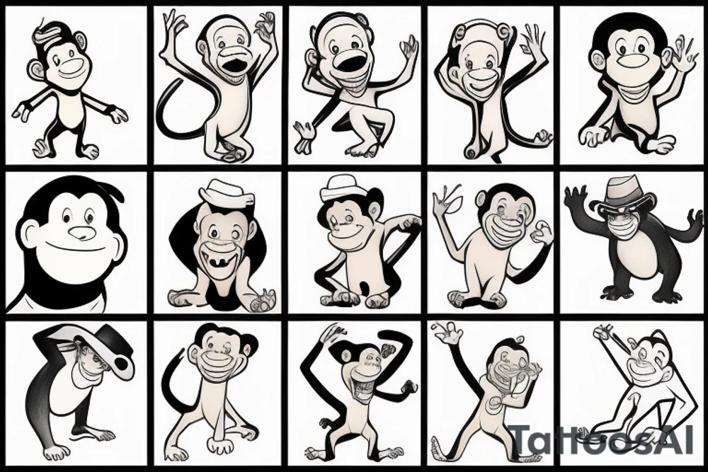 curious george tattoo idea