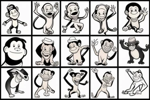 curious george tattoo idea