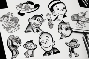 curious george tattoo idea