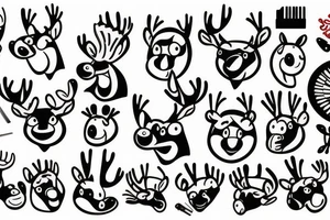 Cosmetologist moose tattoo idea