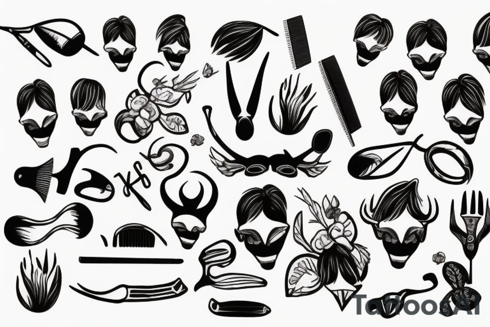 Hairdresser moose tattoo idea