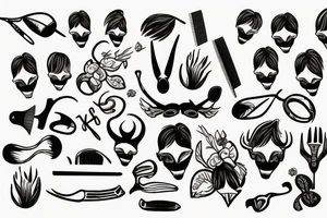Hairdresser moose tattoo idea