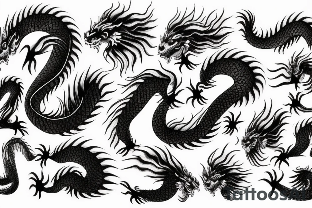 Japanese dragon tattoo idea