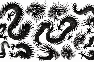 Japanese dragon tattoo idea