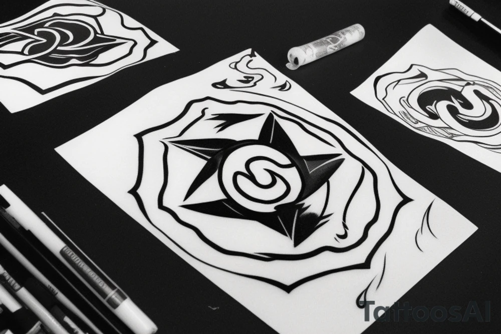 Cancer sign in yingyang tattoo idea