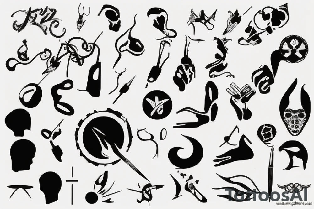 Cancer sign behind ear tattoo idea